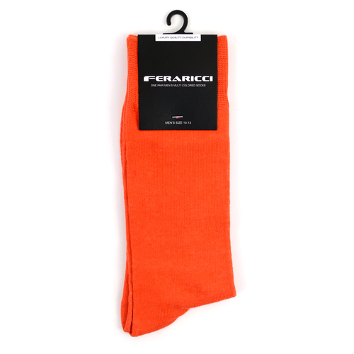 Men's Solid Orange Socks